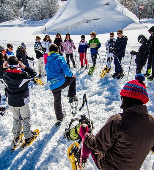 Raquetas de nieve, nivel I. Entorno a Somport